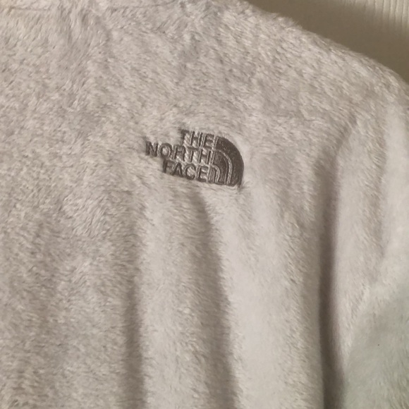 The north face Sherpa white zip up drawstring jacket - Picture 8 of 10